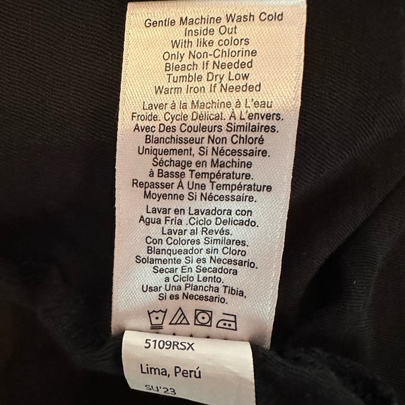 Nation LTD Melissa tiered Pima cotton ribbed trim S Black Sleeveless Dress - Picture 12 of 13